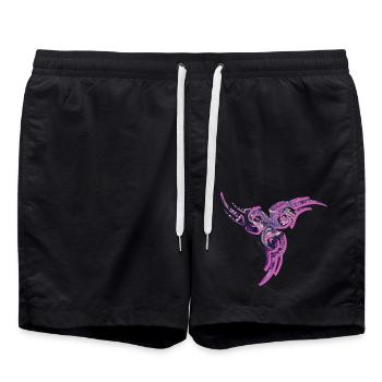 celtic symbol e 75 - Swim Trunks - black - Front - AI Model Male 185 light (185cm)