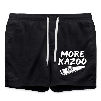 Kazoo Instrument Wind Instrument Wind Music - Swim Trunks - black - Front - AI Model Male 185 light (185cm)