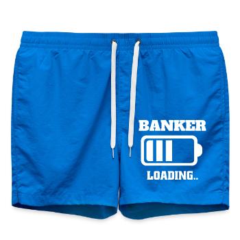 Bankkaufmann Ausbildung Bankkauffrau Bank Studium - Badeshorts - Cobalt blue - Vorne