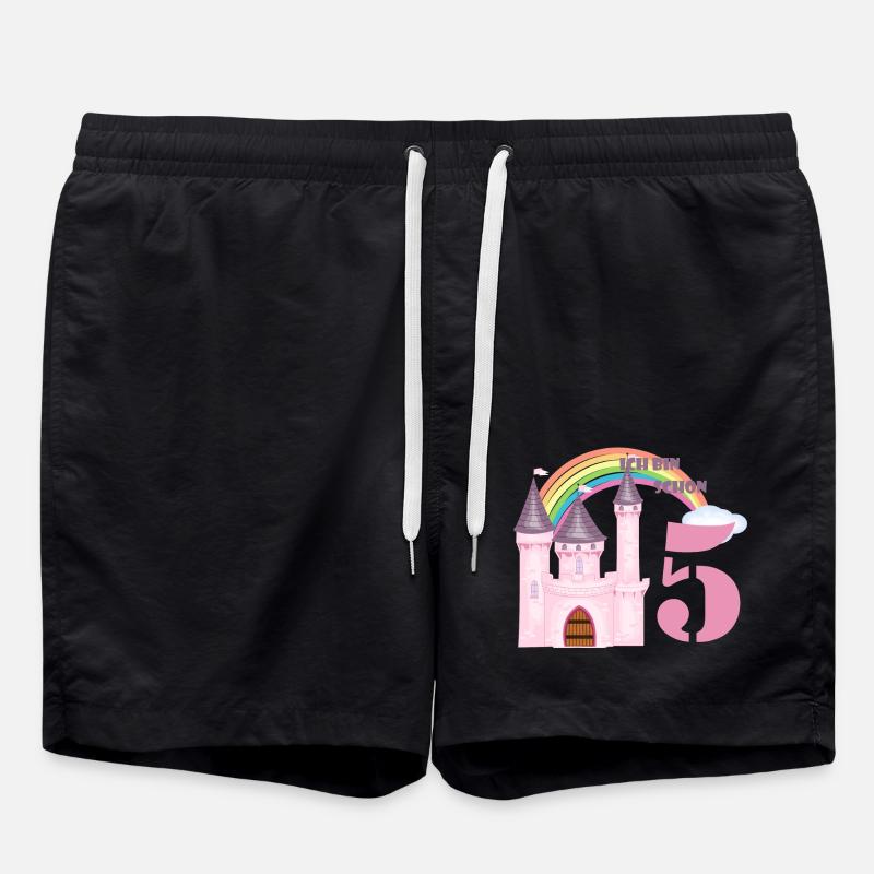 Märchenschloss ich bin schon 5 - Badeshorts - Schwarz