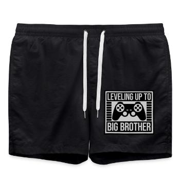 Monter de niveau grand frère - Short de bain - noir - Devant - AI Model Male 185 light (185cm)