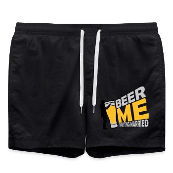 Beer Me Me marier - Short de bain - noir - Devant - AI Model Male 185 light (185cm)