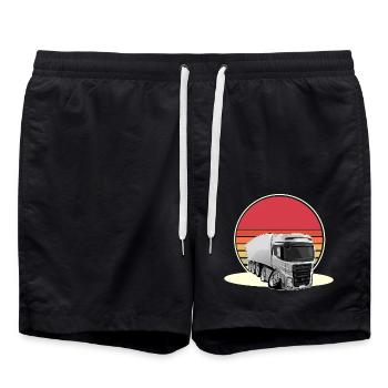 Camionneur - Short de bain - noir - Devant - AI Model Male 185 light (185cm)