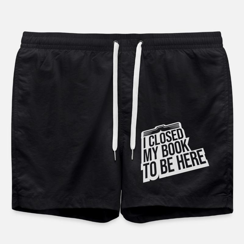 I closed my book - Badeshorts - Schwarz