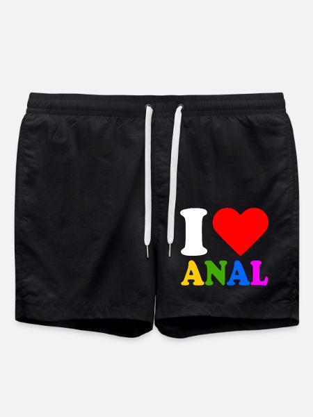 I love anal - Short de bain - noir