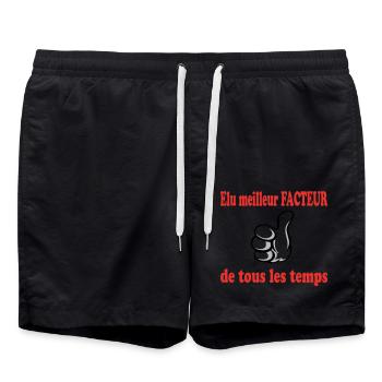 MEILLEUR FACTEUR DE TOUS LES TEMPS - Short de bain - noir - Devant - AI Model Male 185 light (185cm)