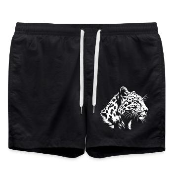 Léopard - Short de bain - noir - Devant - AI Model Male 185 light (185cm)