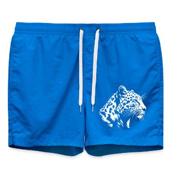 Leopard - Swim Trunks - cobalt blue - Front