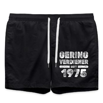 1975 - Swim Trunks - black - Front - AI Model Male 185 light (185cm)