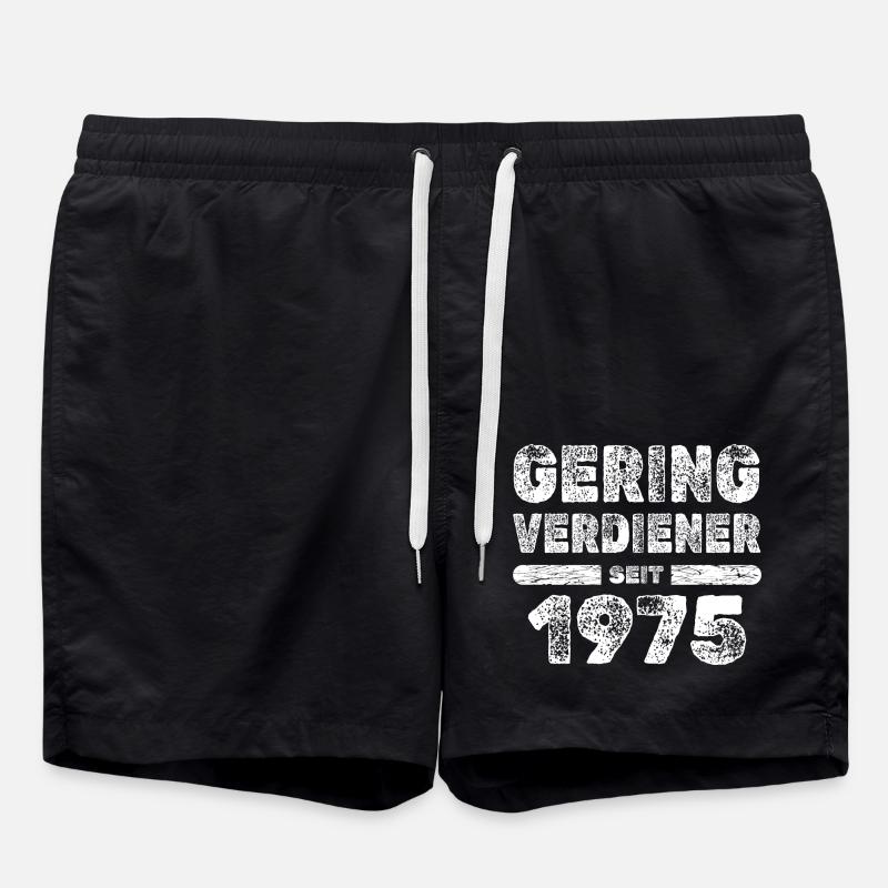 1975 - Short de bain - noir