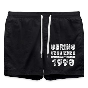 1998 - Swim Trunks - black - Front - AI Model Male 185 light (185cm)