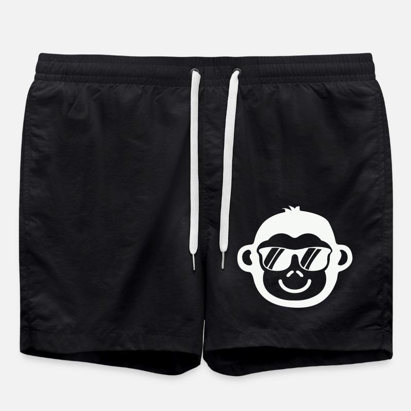 Cool Monkey - Swim Trunks - black