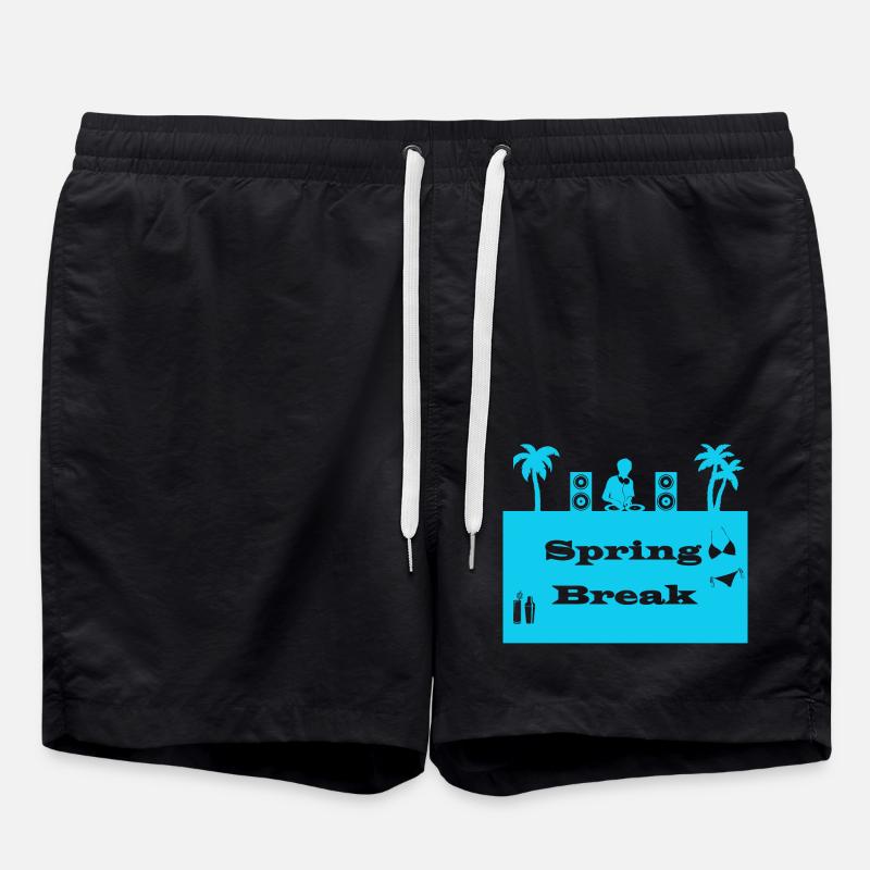 spring break bleu clair - Short de bain - noir