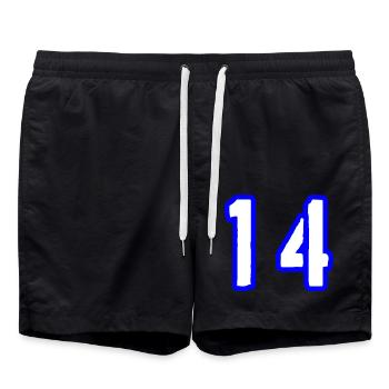 14 Symbole numérique - Short de bain - noir - Devant - AI Model Male 185 light (185cm)