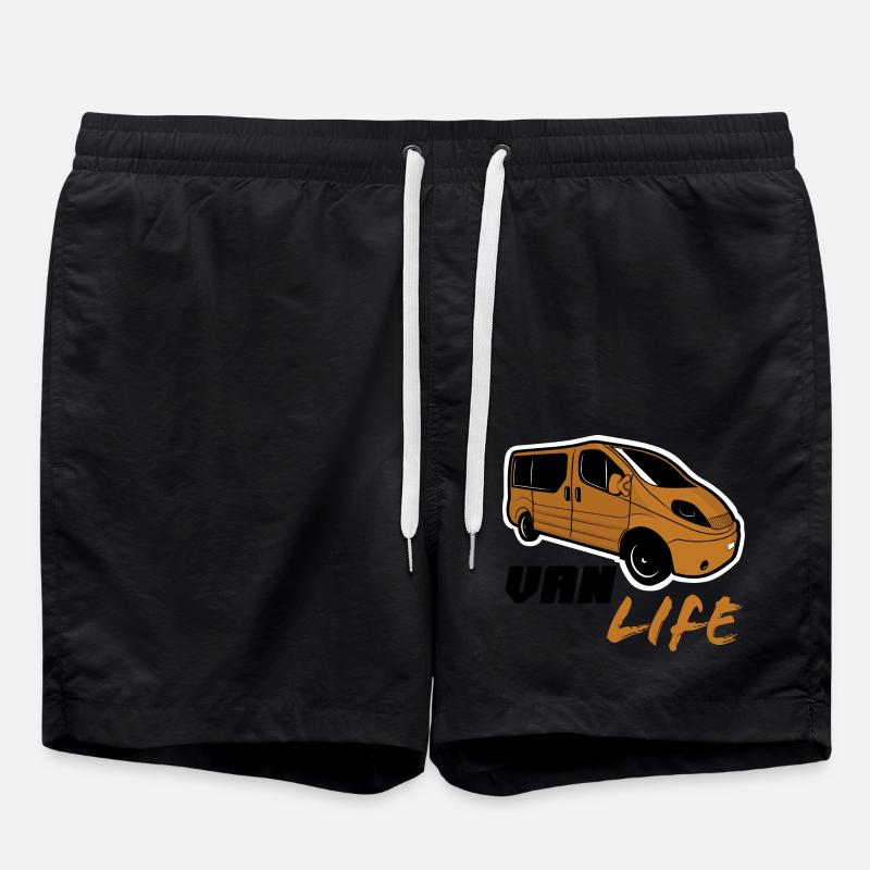 Van life - Swim Trunks - black