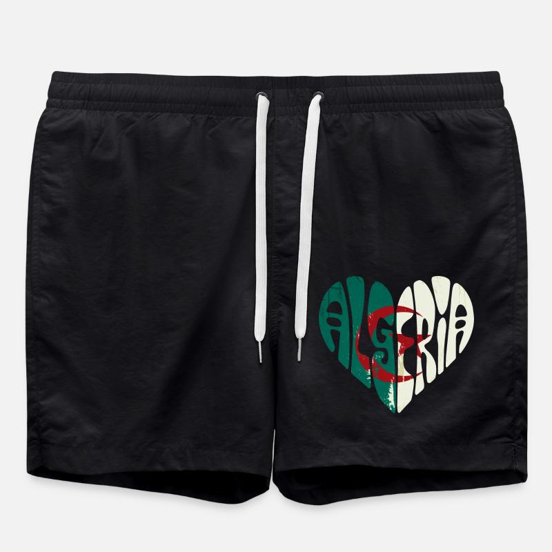 Algeria in my heart - Swim Trunks - black