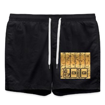 Fondée en 2010 - Short de bain - noir - Devant - AI Model Male 185 light (185cm)