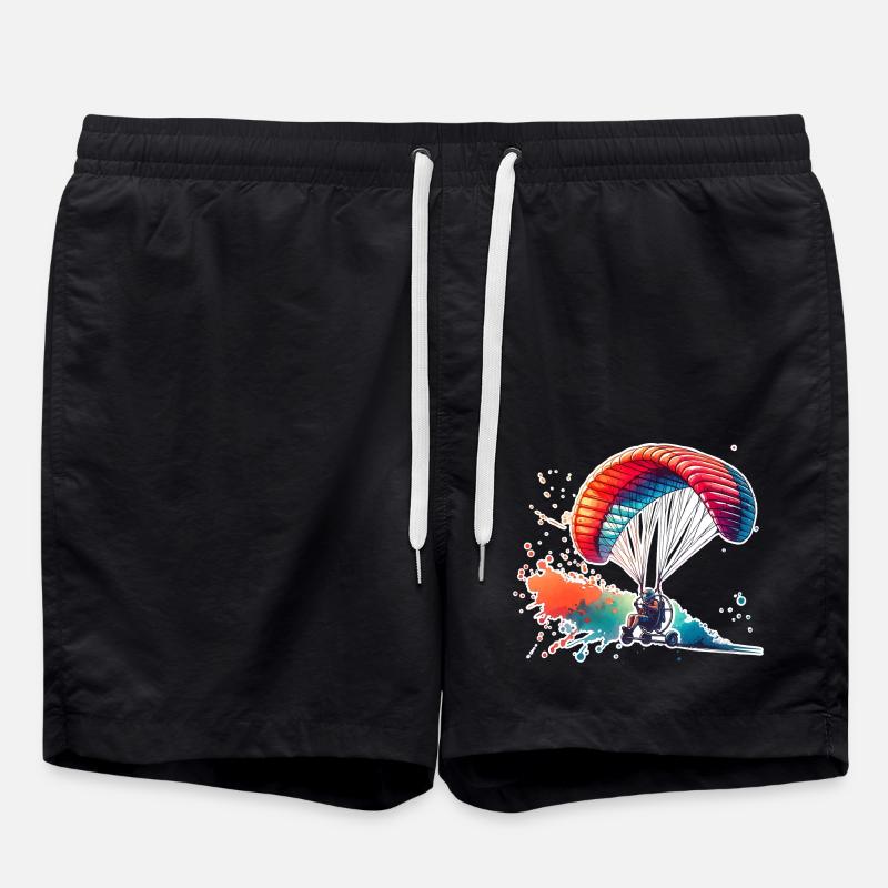 Motorschirm Paramotor - Badeshorts - Schwarz