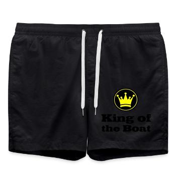 Boot - Badeshorts - Schwarz - Vorne - AI Model Male 185 light (185cm)