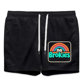 No Brokies 5 - Badeshorts - Schwarz - Vorne - AI Model Male 185 light (185cm)