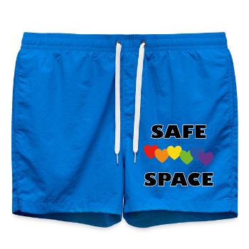 LGBTQ Safe Space Regenbogenherzen - Badeshorts - Cobalt blue - Vorne
