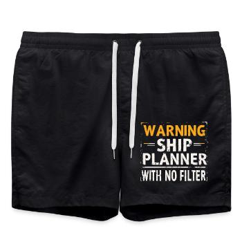 PLANIFICATEUR DE NAVIRE - Short de bain - noir - Devant - AI Model Male 185 light (185cm)