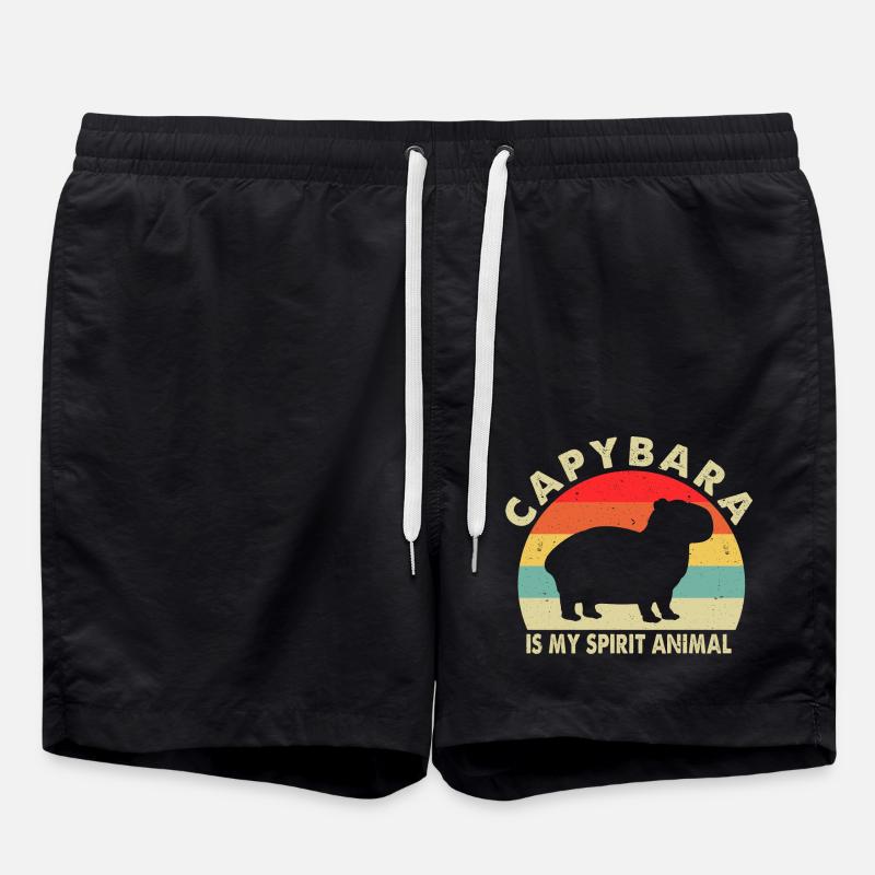 capybara - Short de bain - noir