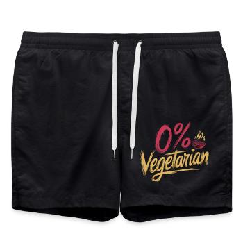 0% Vegetarian 11 - Badeshorts - Schwarz - Vorne - AI Model Male 185 light (185cm)