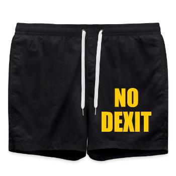 No dexit - Badeshorts - Schwarz - Vorne - AI Model Male 185 light (185cm)