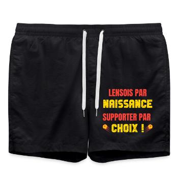Lensois de cœur et de choix - Short de bain - noir - Devant - AI Model Male 185 light (185cm)