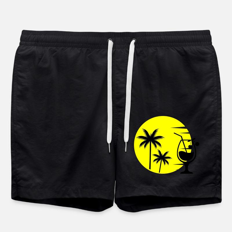 cocktail sunset - Badeshorts - Schwarz