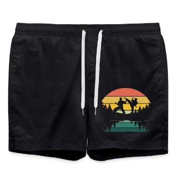 Jiu Jitsu Autodéfense - Short de bain - noir - Devant - AI Model Male 185 light (185cm)