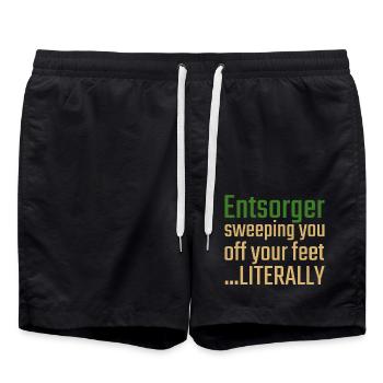 Entsorger Valentinstag Sweeping you - Badeshorts - Schwarz - Vorne - AI Model Male 185 light (185cm)