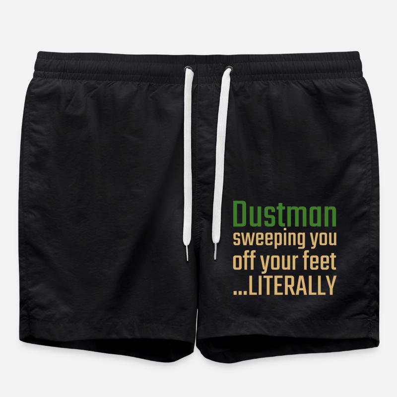 Dustman La Saint-Valentin vous balaie - Short de bain - noir