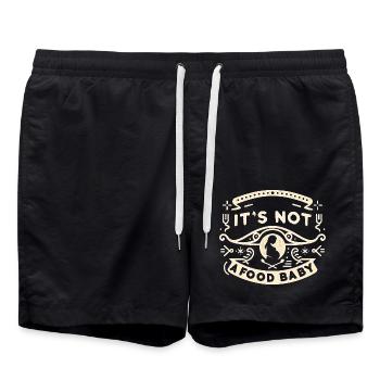 It's Not A Food Baby 11 - Badeshorts - Schwarz - Vorne - AI Model Male 185 light (185cm)