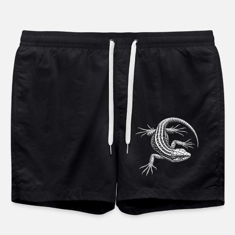 Lézard des murailles - Short de bain - noir