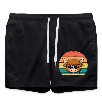 Bovins de buffle Bœufs - Short de bain - noir - Devant - AI Model Male 185 light (185cm)