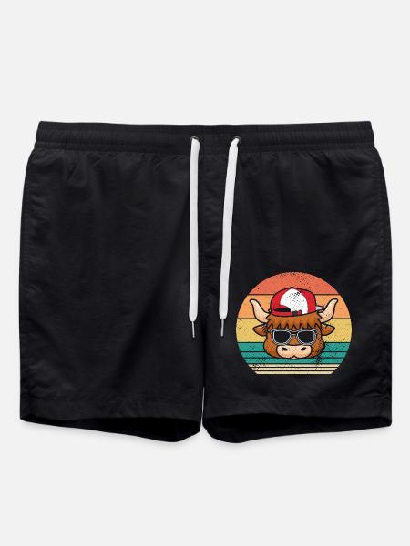 Buffalo Cattle Oxen - Swim Trunks - black