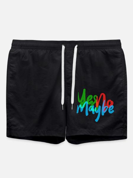 YES NO MAYBE - Swim Trunks - black