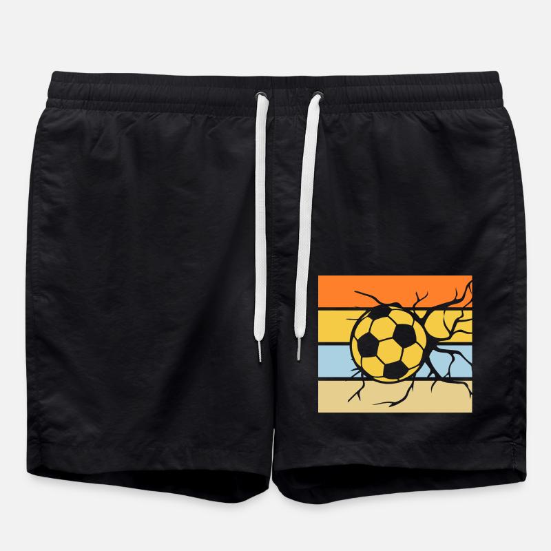 Soccer Player Soccer - Swim Trunks - black