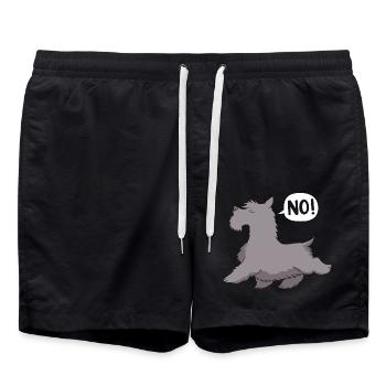 Terrier écossais - Short de bain - noir - Devant - AI Model Male 185 light (185cm)