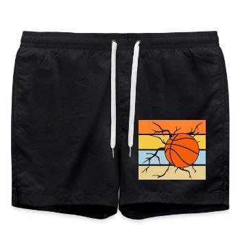 Basketteurs Basketball - Short de bain - noir - Devant - AI Model Male 185 light (185cm)