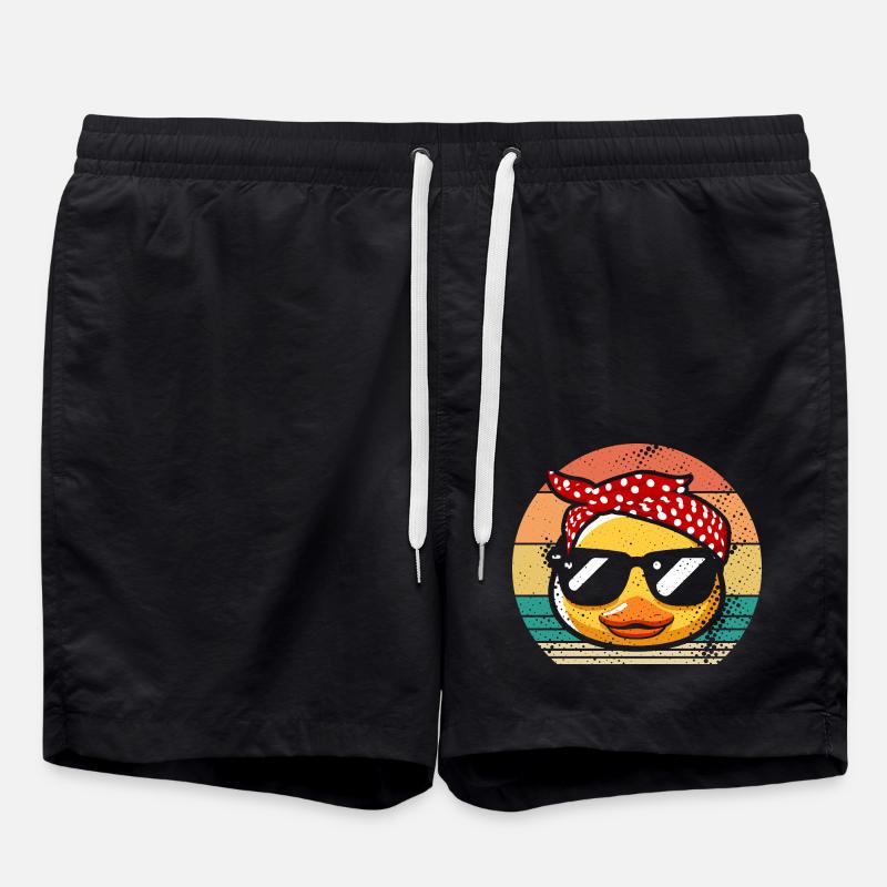 Ducks - Swim Trunks - black