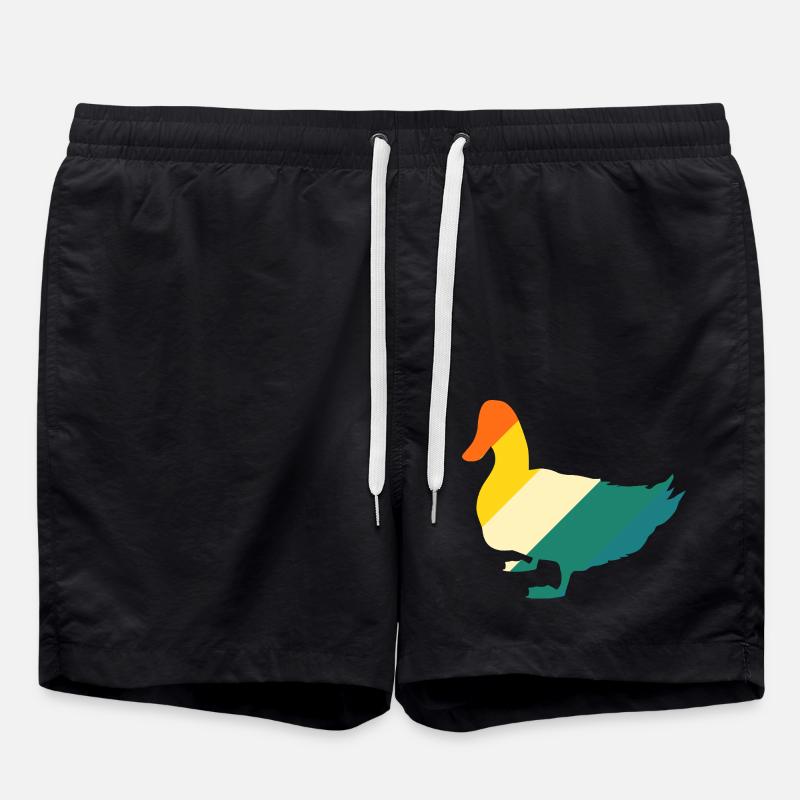Enten - Badeshorts - Schwarz