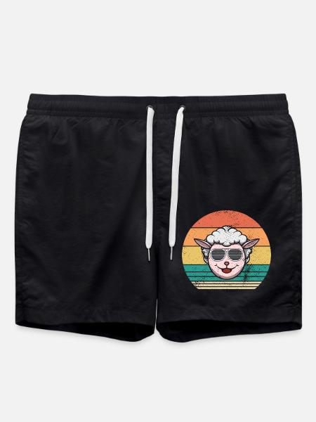 Schäfer Schaf - Badeshorts - Schwarz