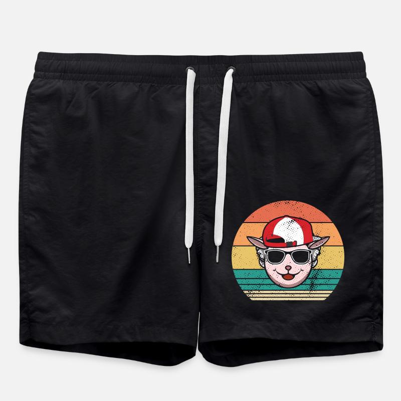 Schäfer Schaf - Badeshorts - Schwarz