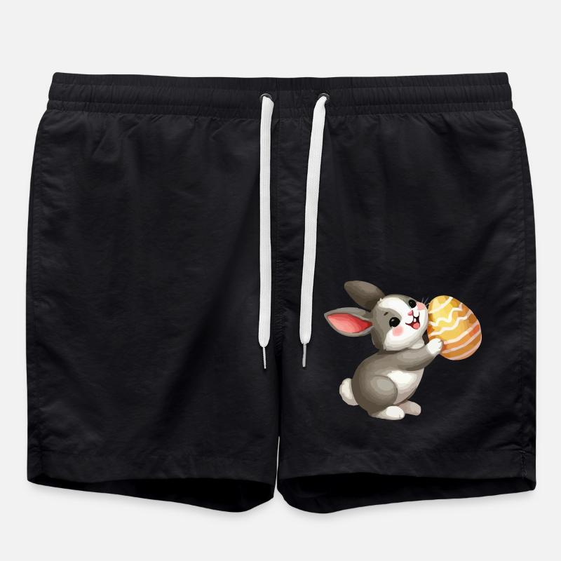 lapin lapin pâques - Short de bain - noir