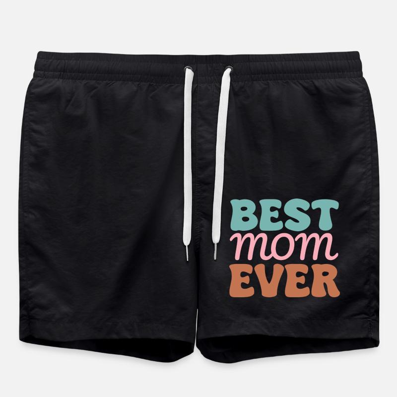 Mama - Badeshorts - Schwarz