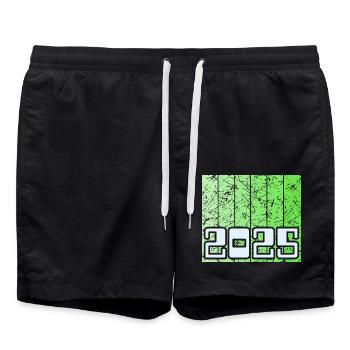 Year 2025 - Swim Trunks - black - Front - AI Model Male 185 light (185cm)
