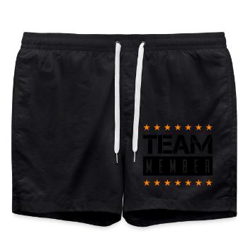 Team Member - Swim Trunks - black - Front - AI Model Male 185 light (185cm)
